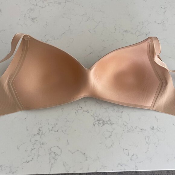 knix WingWoman Nylon Spandex Wireless Contour Bra Sz OS Nude Color NWOT - Picture 7 of 11